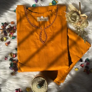 Orange solid lawn
