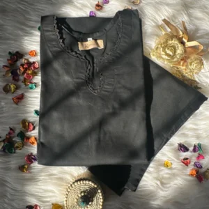 Black solid lawn